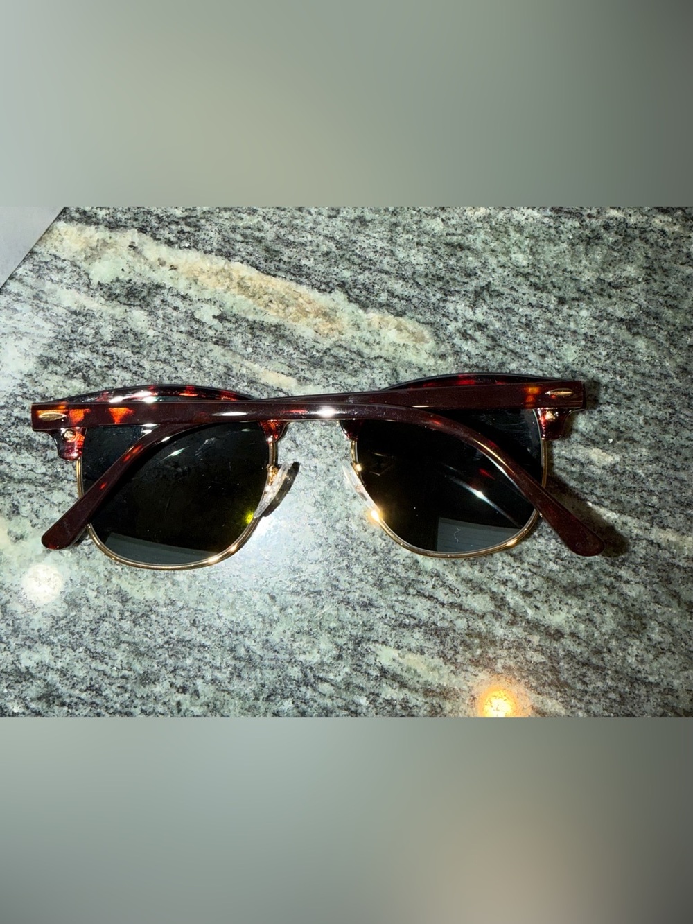 RAY-BAN Clubmaster blue mirror lense/tortoise frames NEW IN BOX - Picture 7 of 7
